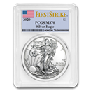 2020 Silver American Eagle MS-70 PCGS (FirstStrike®) 2020 Silver American Eagle MS-70 PCGS (FirstStrike®)